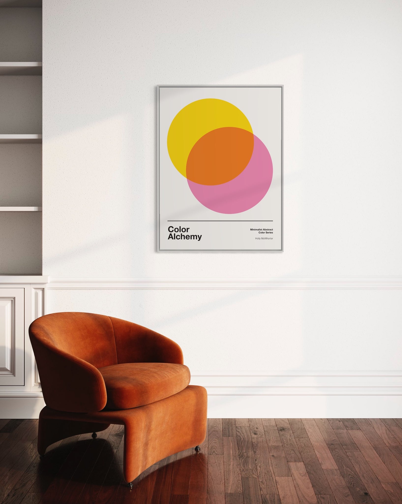 Color Alchemy: Pink Yellow - Fine Art Giclée Print by Holly McWhorter