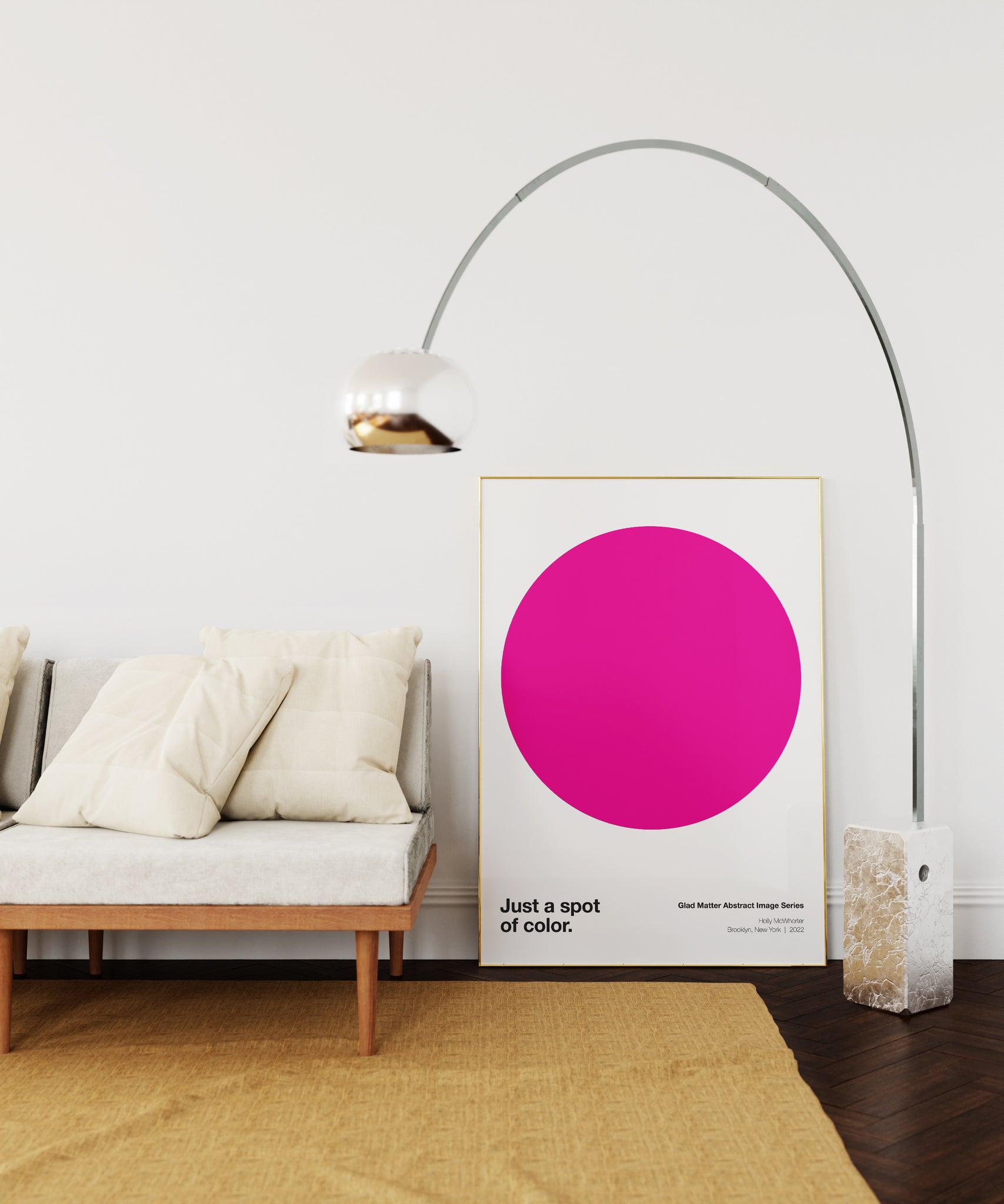 Just a Spot of Color (Magenta) Fine Art Giclée Print by Holly McWhorter