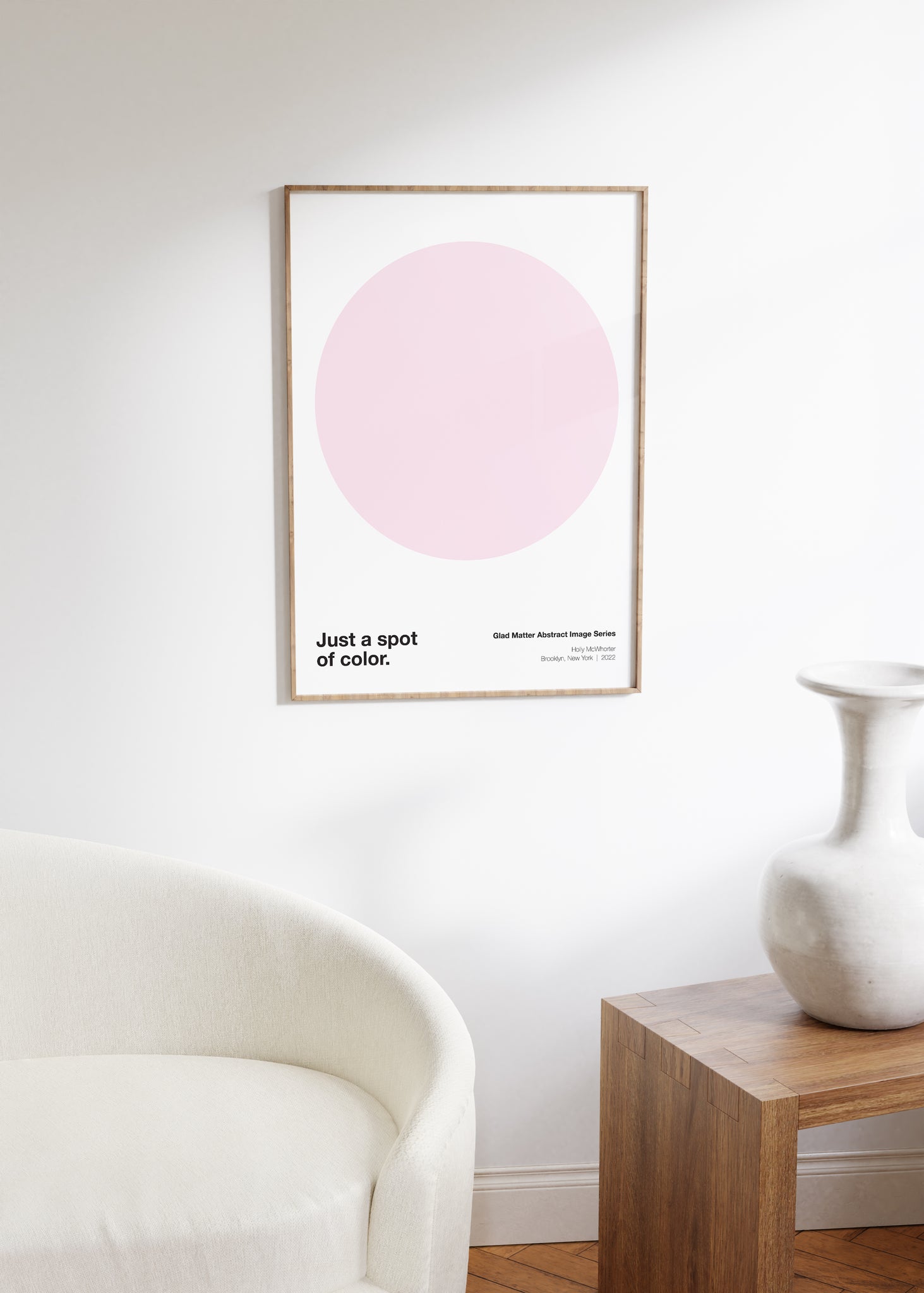 Just a Spot Print Series: Pale Pink