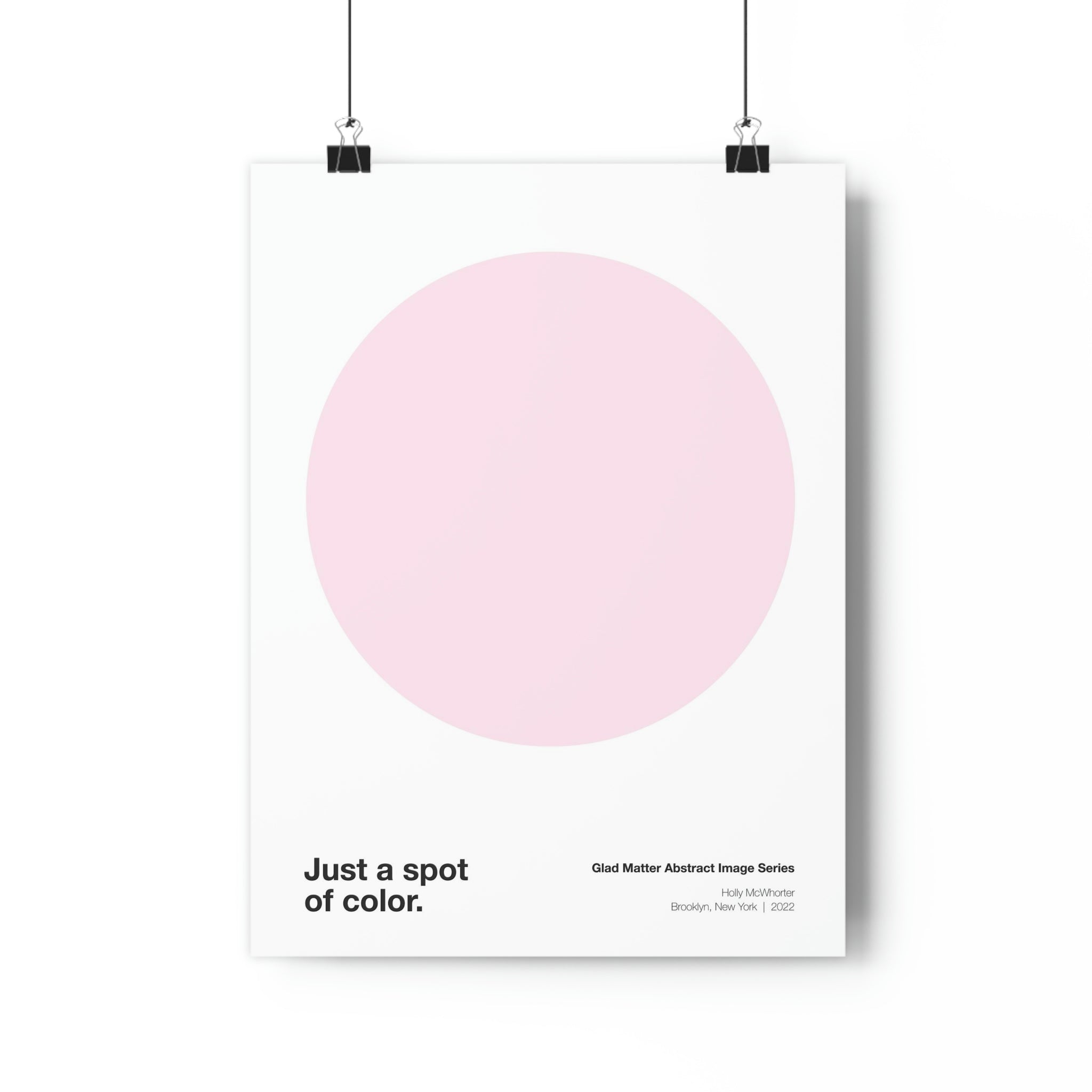 Just a Spot Print Series: Pale Pink