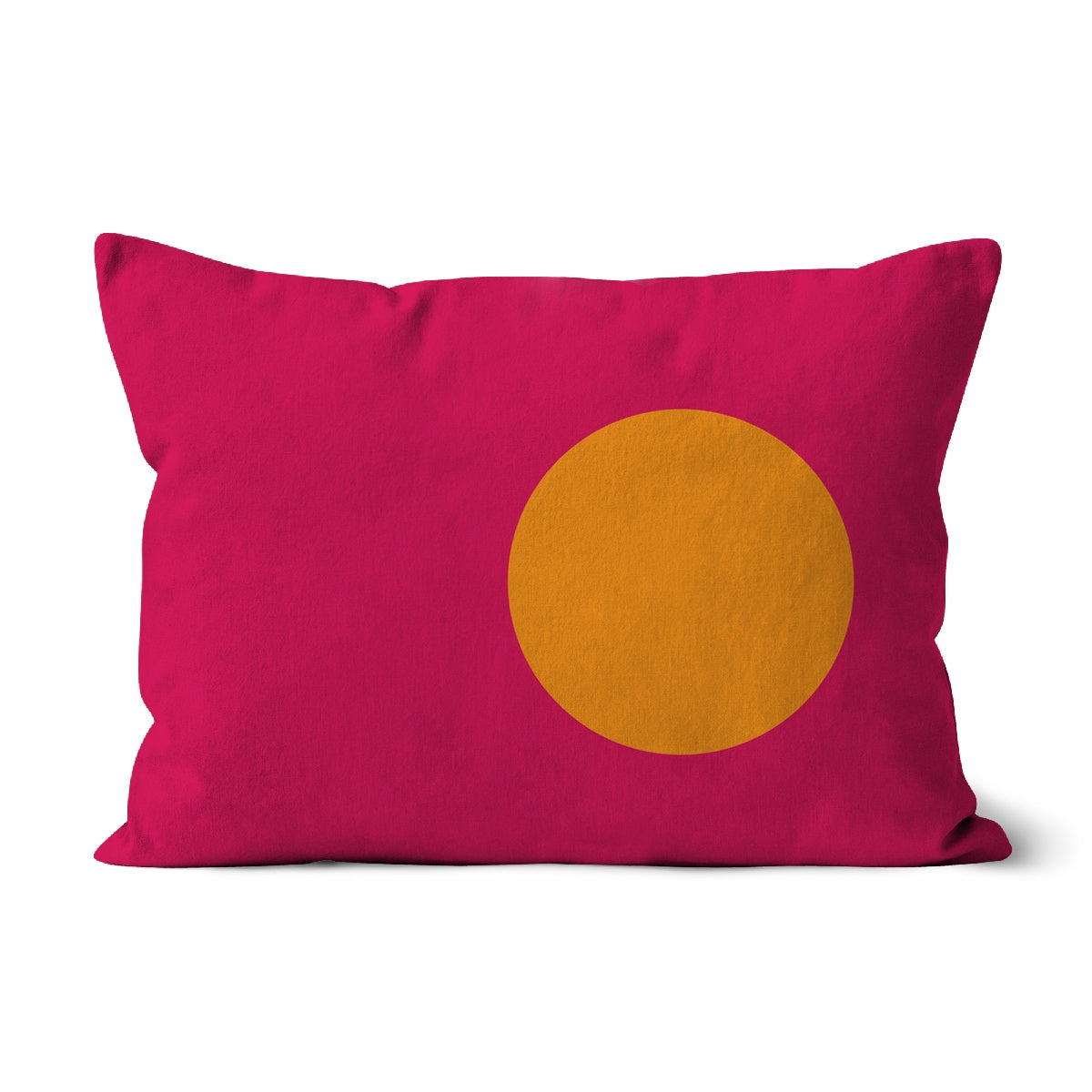 SPOT OF COLOR Magenta and Yellow Throw Pillow