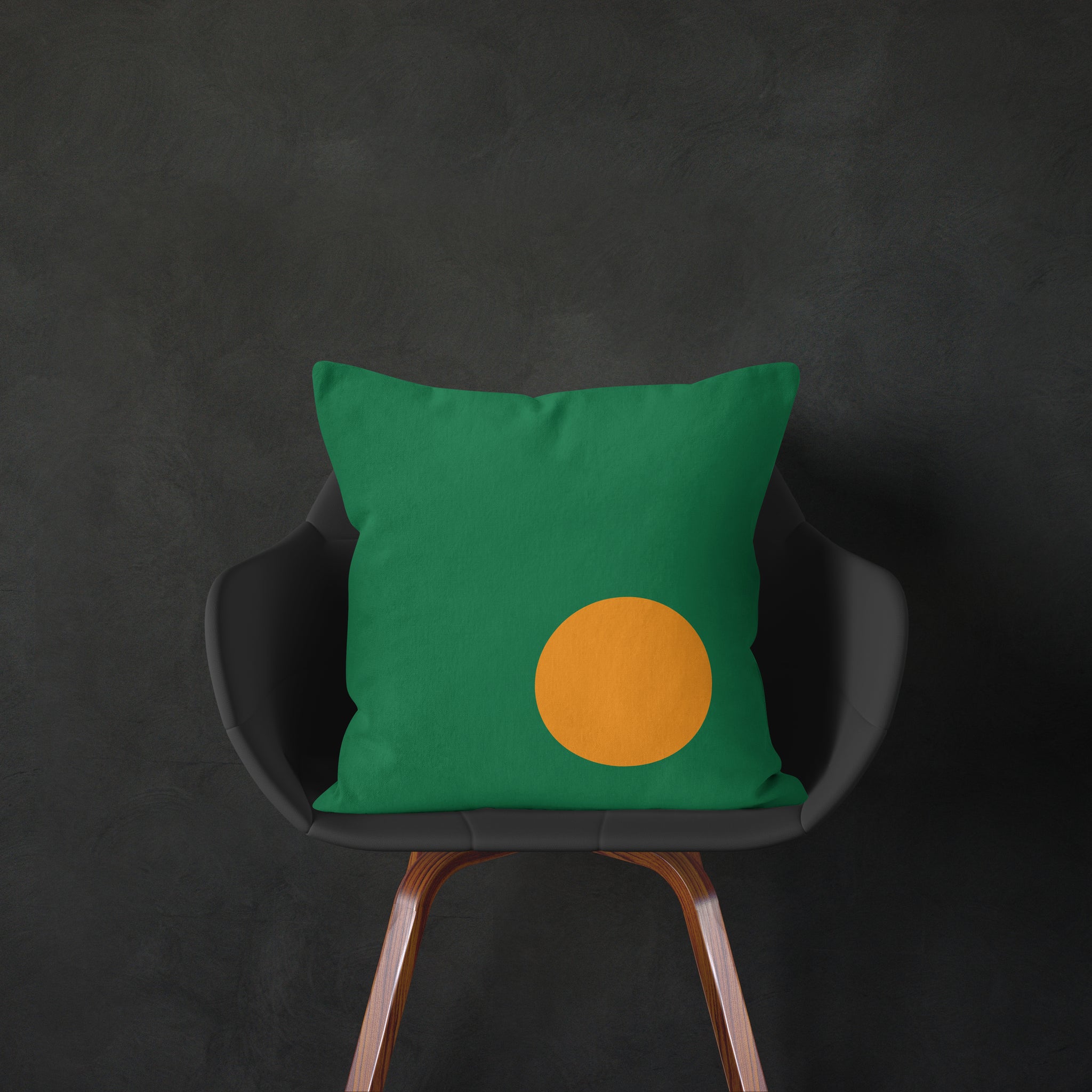 SPOT OF COLOR Green and Yellow Throw Pillow